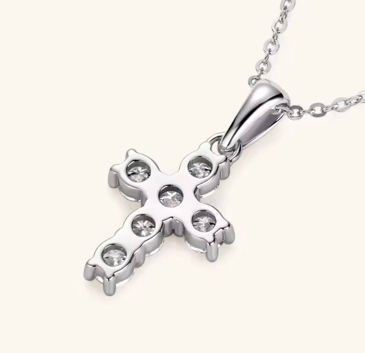 Diamond cross pendant
