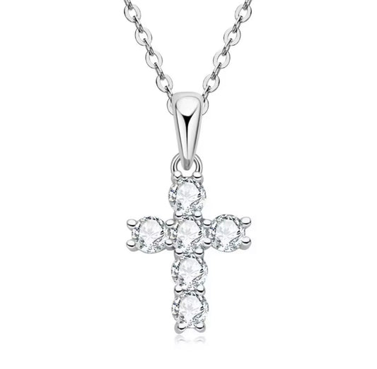 Diamond cross pendant